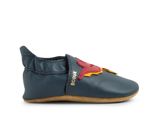 Bobux - Soft Sole - Dinosaur Leather Flat Shoes