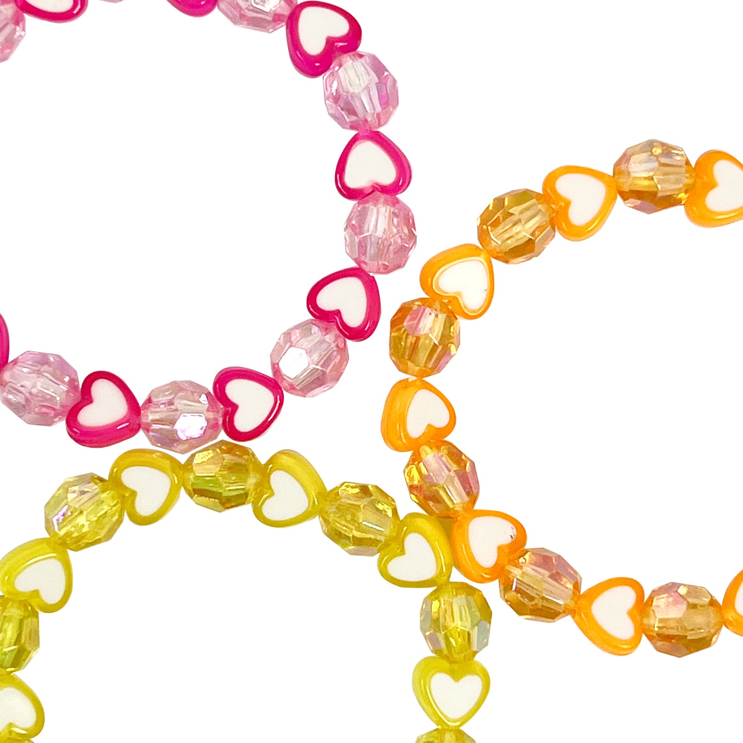 Pink Poppy - Love Heart Bracelet Set
