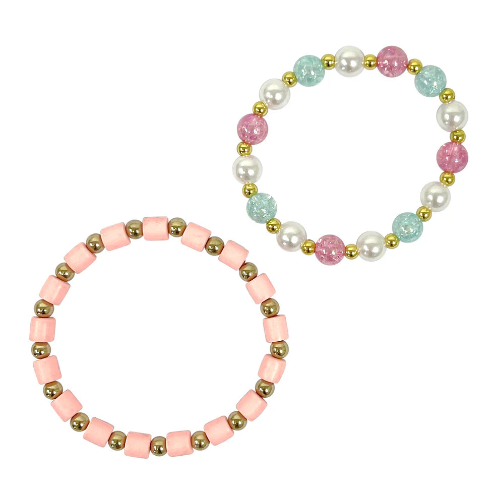 Pink Poppy - Pink & Gold Bracelet Set