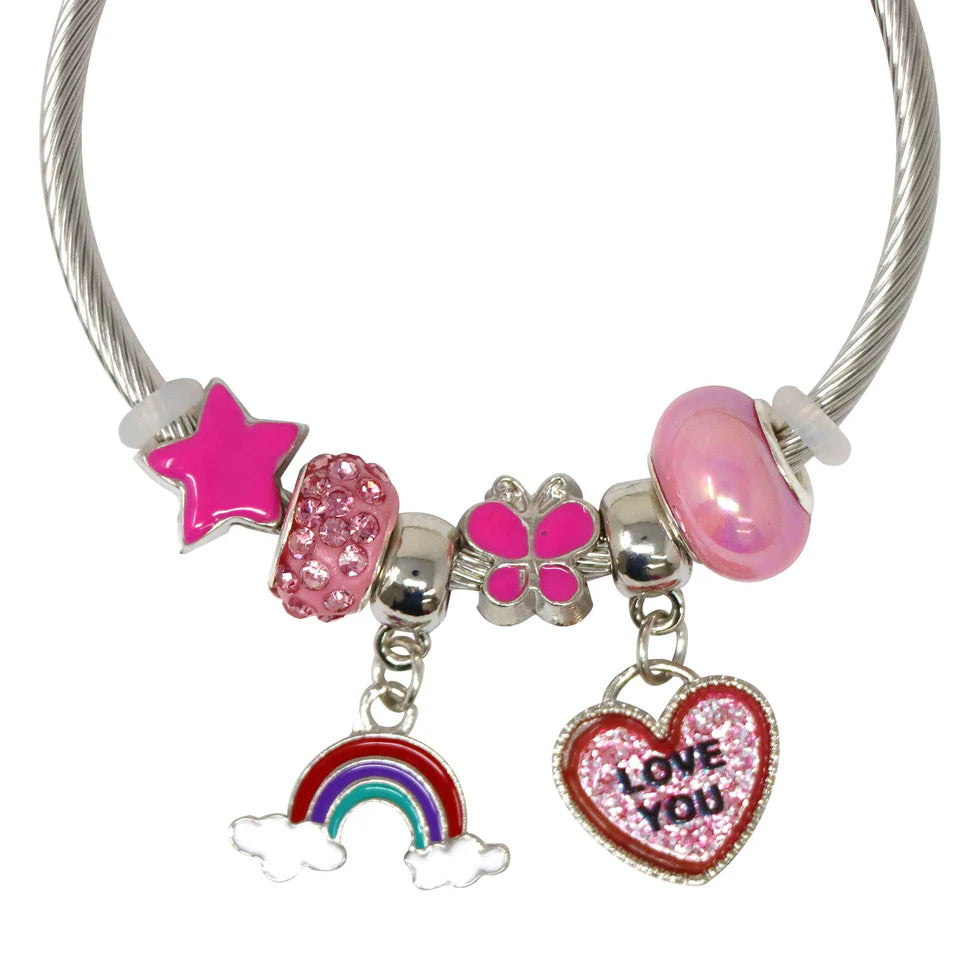 Pink Poppy - Rainbow Charm Bracelet