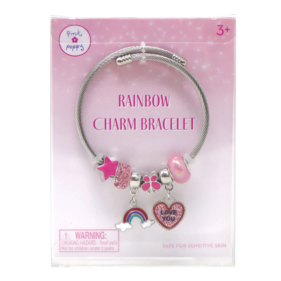 Pink Poppy - Rainbow Charm Bracelet