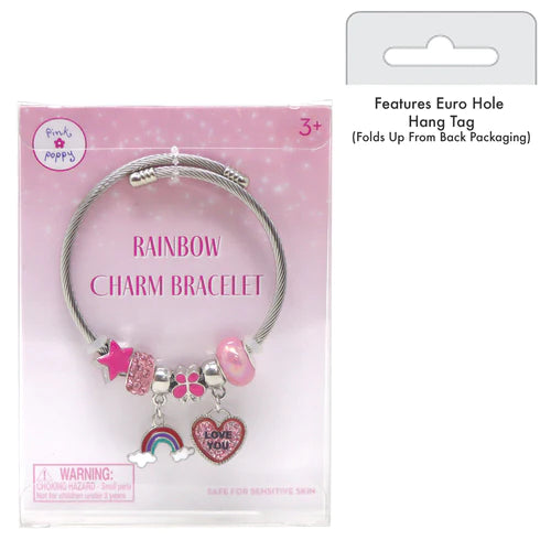 Pink Poppy - Charm Bracelet