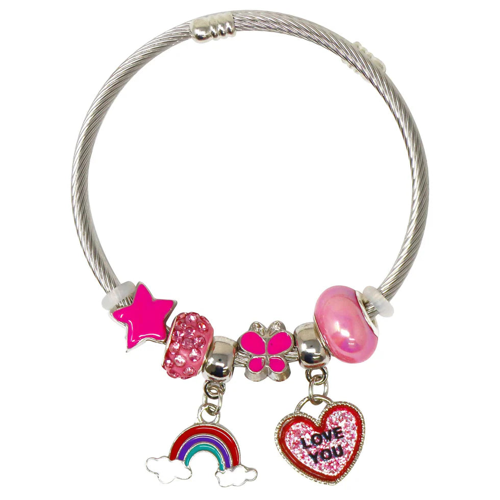 Pink Poppy - Rainbow Charm Bracelet