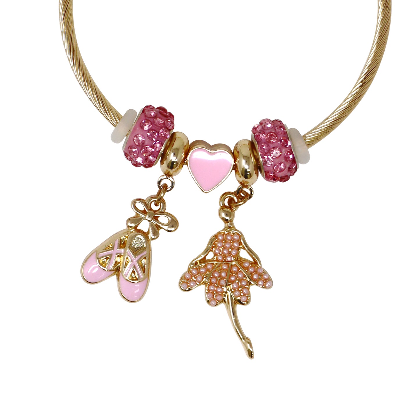 Pink Poppy - Ballerina Charm Bracelet