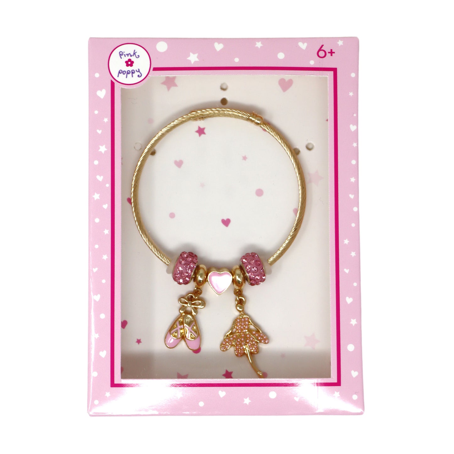 Pink Poppy - Charm Bracelet