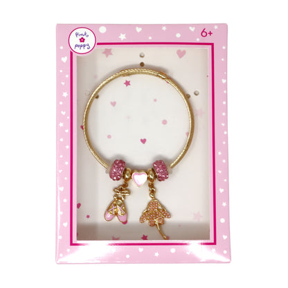 Pink Poppy - Ballerina Charm Bracelet