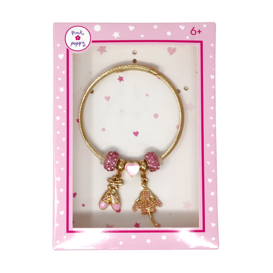 Pink Poppy - Ballerina Charm Bracelet