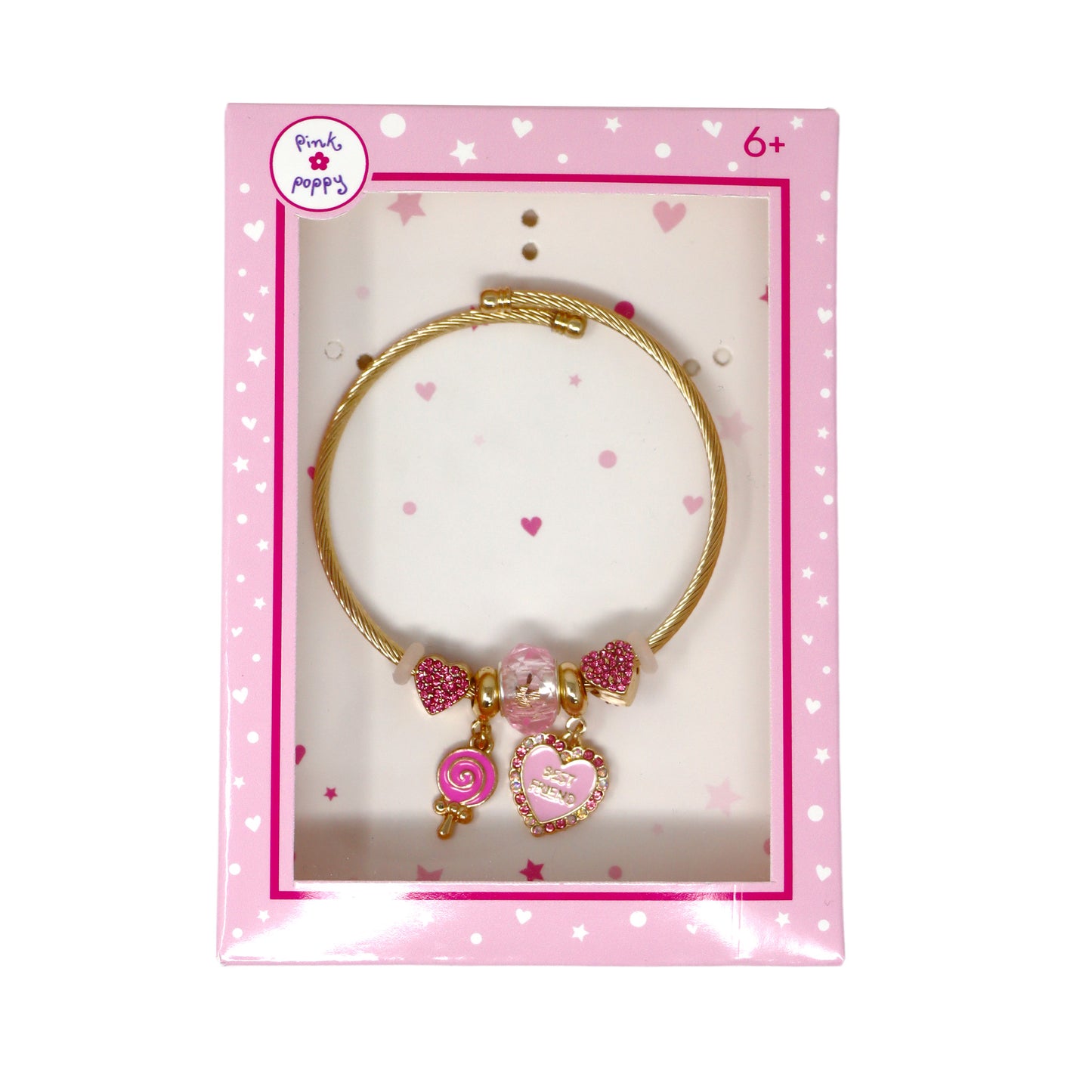 Pink Poppy - Charm Bracelet