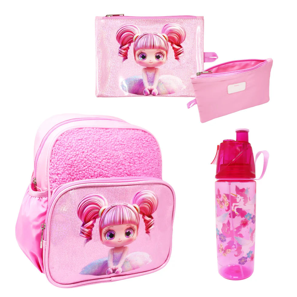 Pink Poppy - Ballerina Sparkle Backpack & Pencil Case Set