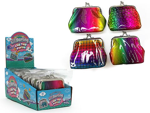 Rainbow Cloth Clip Purse