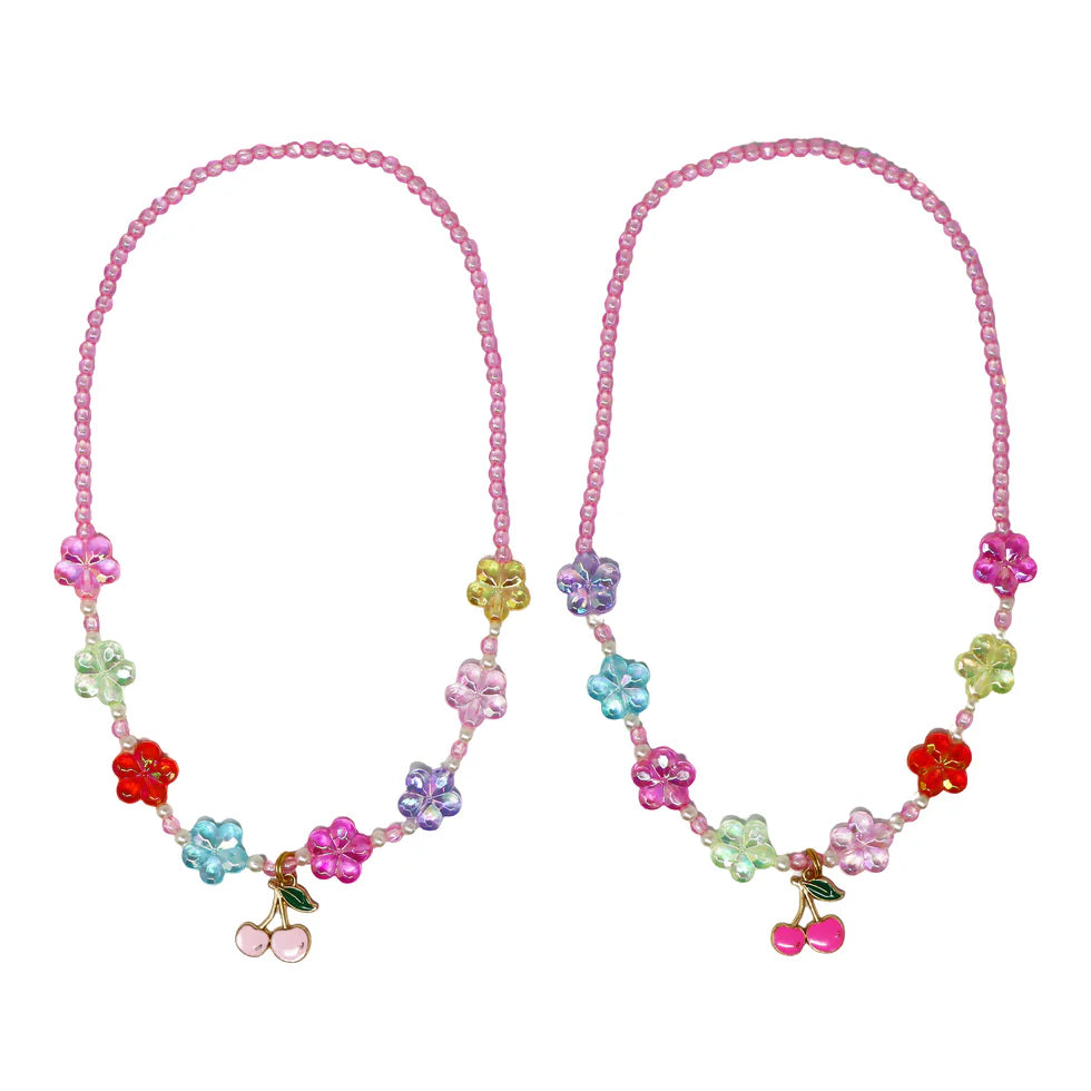 Pink Poppy - BFF Cherry Friendship Necklace Set