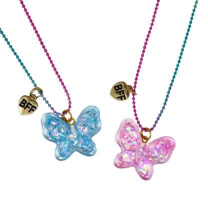 Pink Poppy - BFF Twinkle Butterfly Necklace Set
