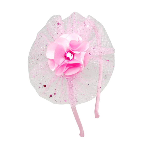 Pink Poppy- Flower Tutu Headband