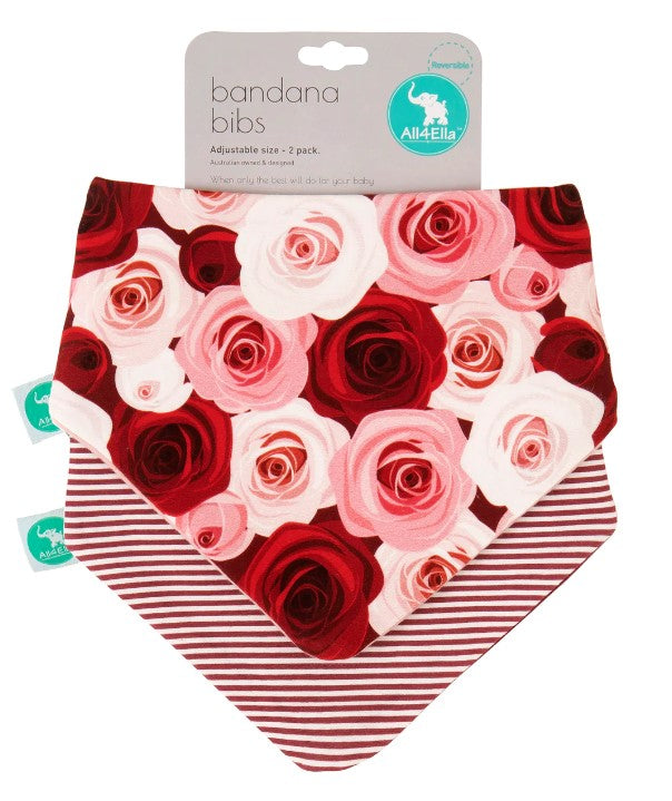 All4Ella - Bandana Bib - 2pk - Assorted