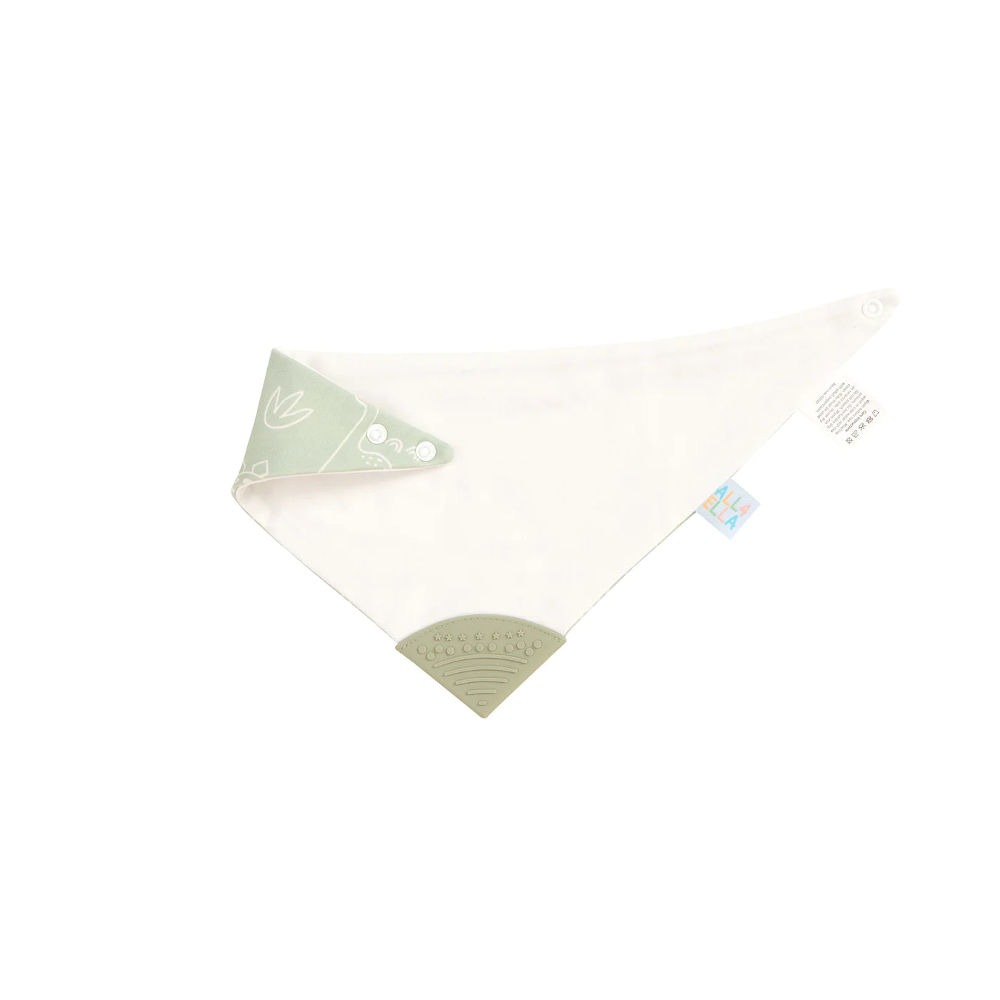 All4Ella - Bandana Bib - 2pk - Assorted With Teether