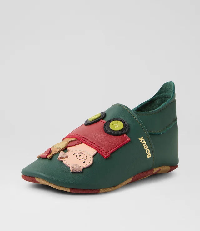 Bobux - Soft Sole - Rusty Ride Leather Flat Shoes
