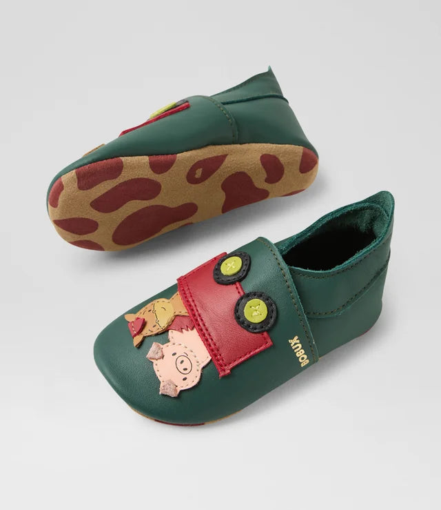 Bobux - Soft Sole - Rusty Ride Leather Flat Shoes