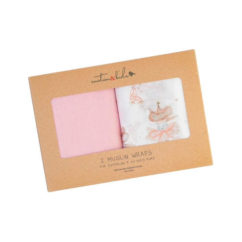 Emotion & Kids - 2 Pack Muslin Wrap