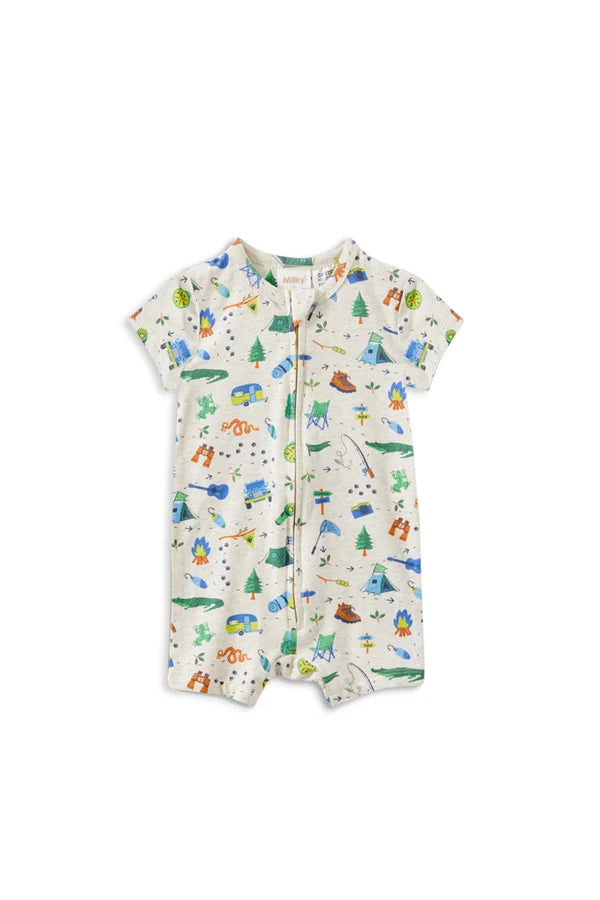 Milky - Camping Zip Romper