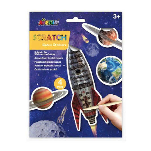 Natural Creation Scratch Stickers - Space