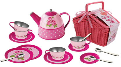 Rose Tin Tea Set 18pcs