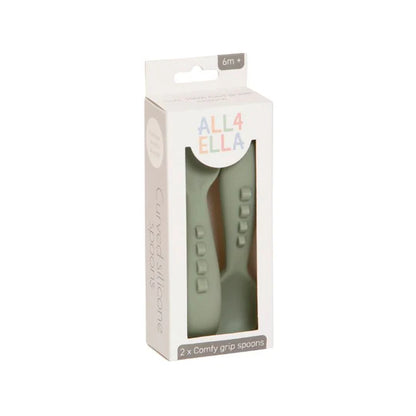 All4Ella - Comfy Grip Silicone Spoons