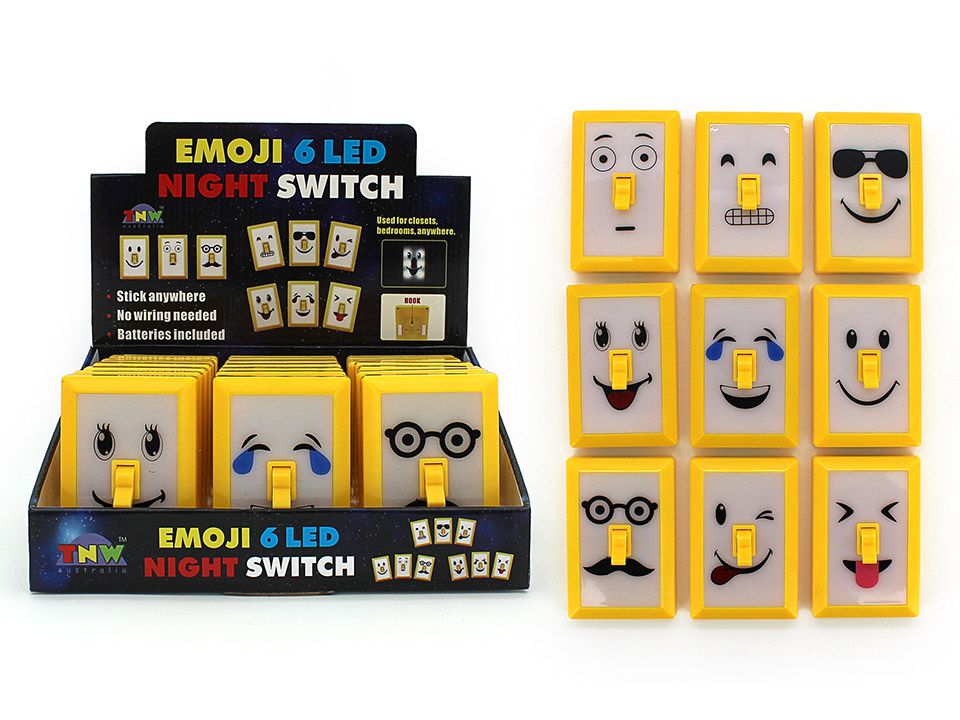 LED Light Up Emoji Night Switch