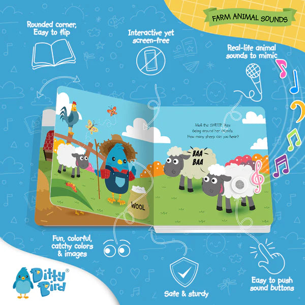 Ditty Bird - Farm Animal Sounds - USB C Rechargeable
