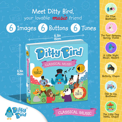 Ditty Bird - Classical Music - USB C Rechargeable