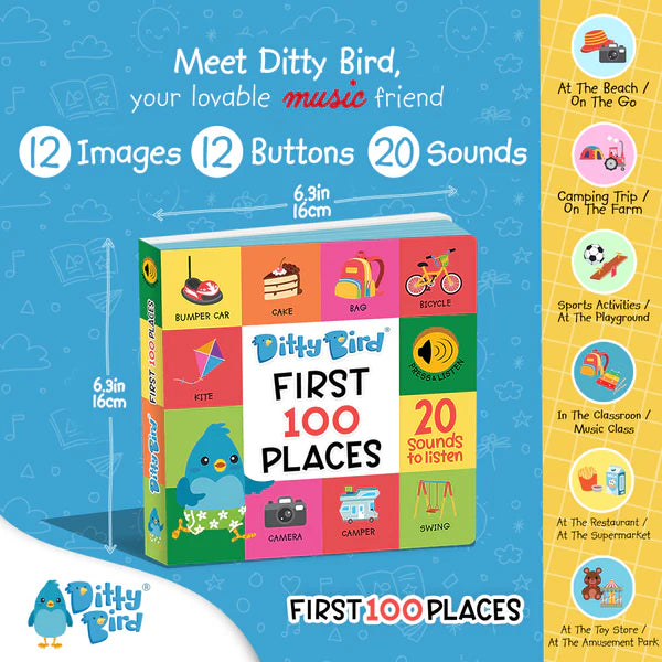 Ditty Bird - First 100 Places - USB C Rechargeable