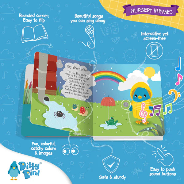 Ditty Bird - Nursery Rhymes - USB C Rechargeable