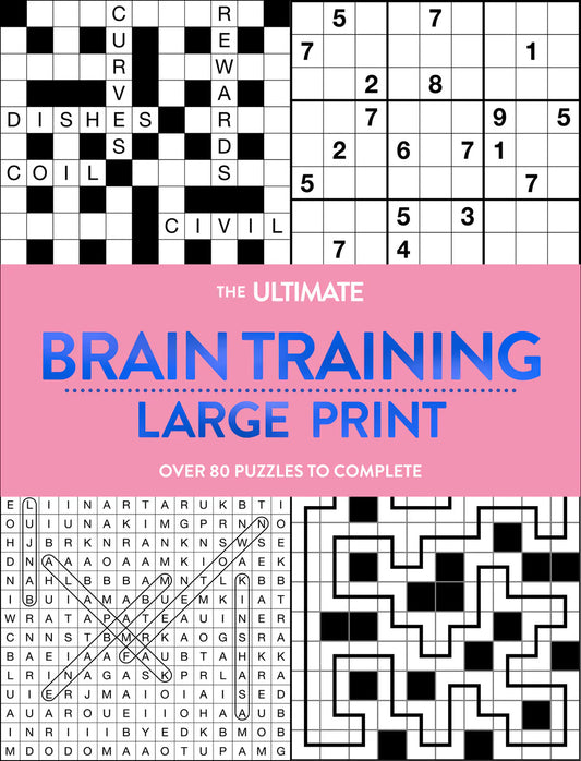 Large Print Brain Training Pink