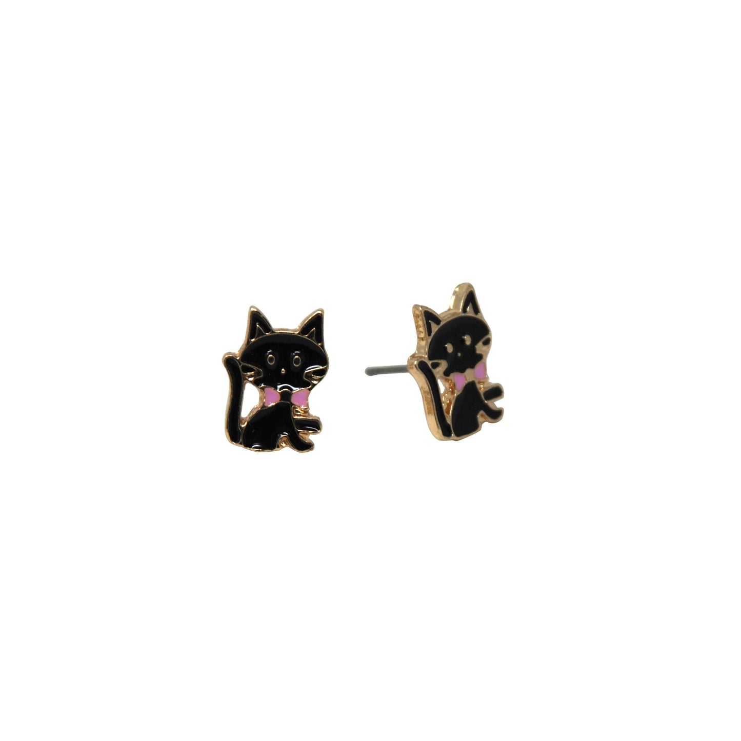 Pink Poppy - Kittens & Bows Earring set of 3