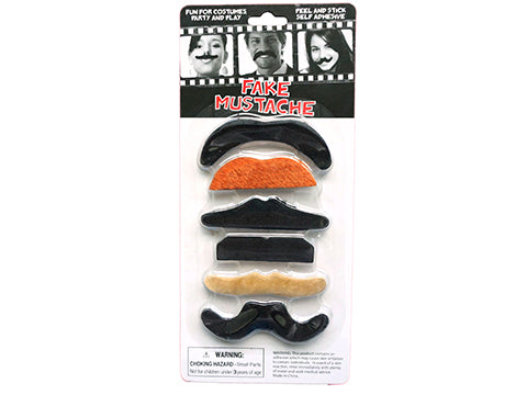 Emergency Disguises Moustache 6pk