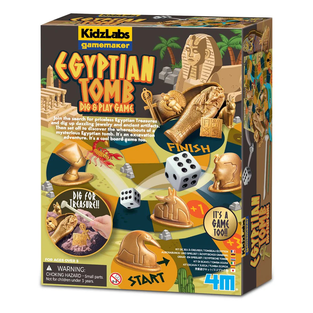 4M - Kidzlabs Gamemaker - Egyptian Tomb Dig & Play Game