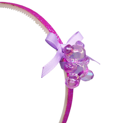 Pink Poppy Teddy Bear Headband