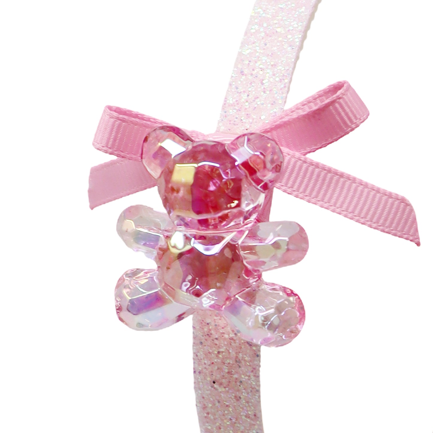 Pink Poppy Teddy Bear Headband