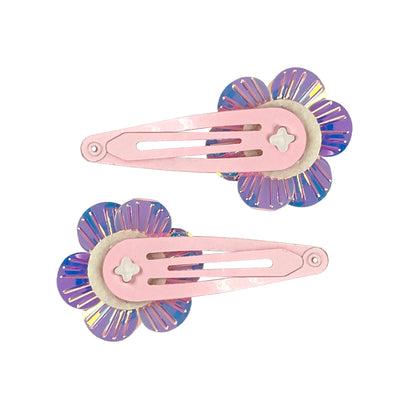 Pink Poppy Mermaid Flower Hair Clip