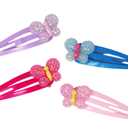 Pink Poppy - Sparkle Butterfly Hair Clip
