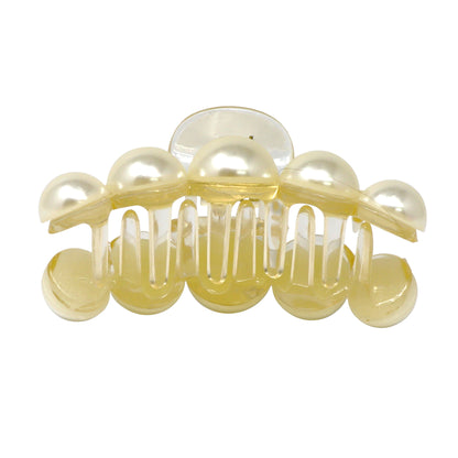 Pink Poppy - Pearl Claw Clip