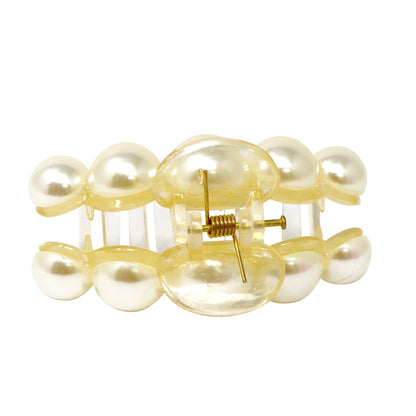 Pink Poppy - Pearl Claw Clip
