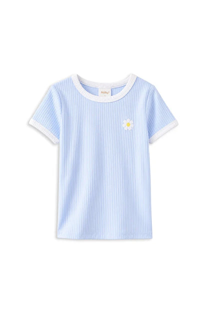Milky - Ice Blue Rib Tee