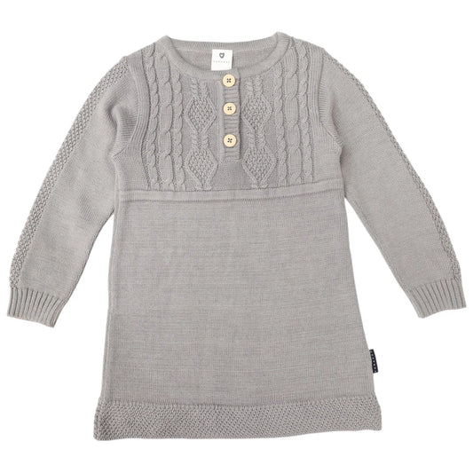Korango -Cable Knit Dress -Moon Mist