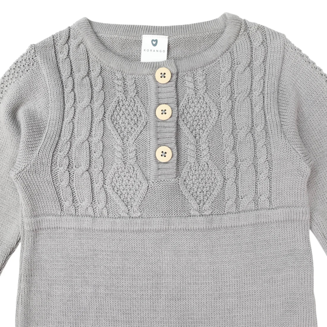 Korango -Cable Knit Dress -Moon Mist