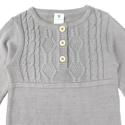 Korango -Cable Knit Dress -Moon Mist