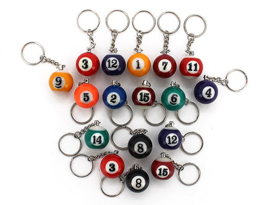 Pool Ball Keyring - bag tag