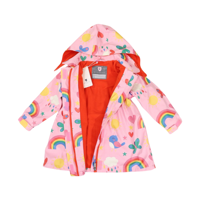 Korango - Spring Rainbow Raincoat - Pink
