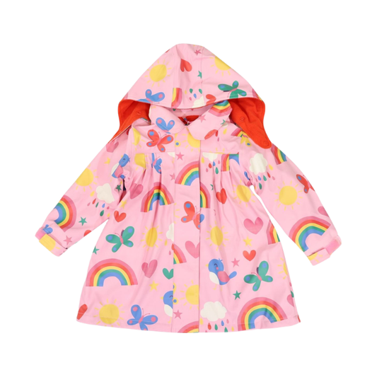 Korango - Spring Rainbow Raincoat - Pink