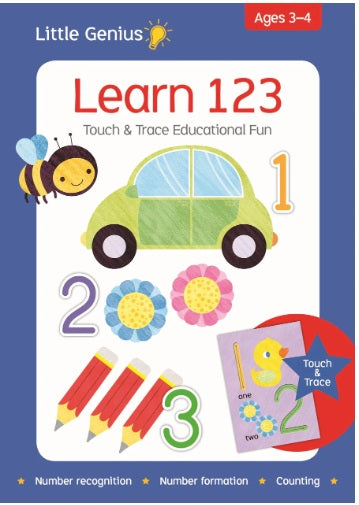 Little Genius -Touch & Trace Flashcards- Learn 123