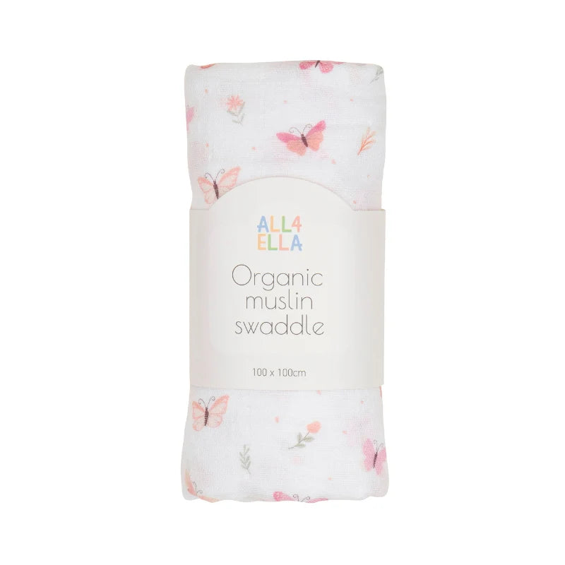 All4Ella - Organic Cotton Muslin Swaddle